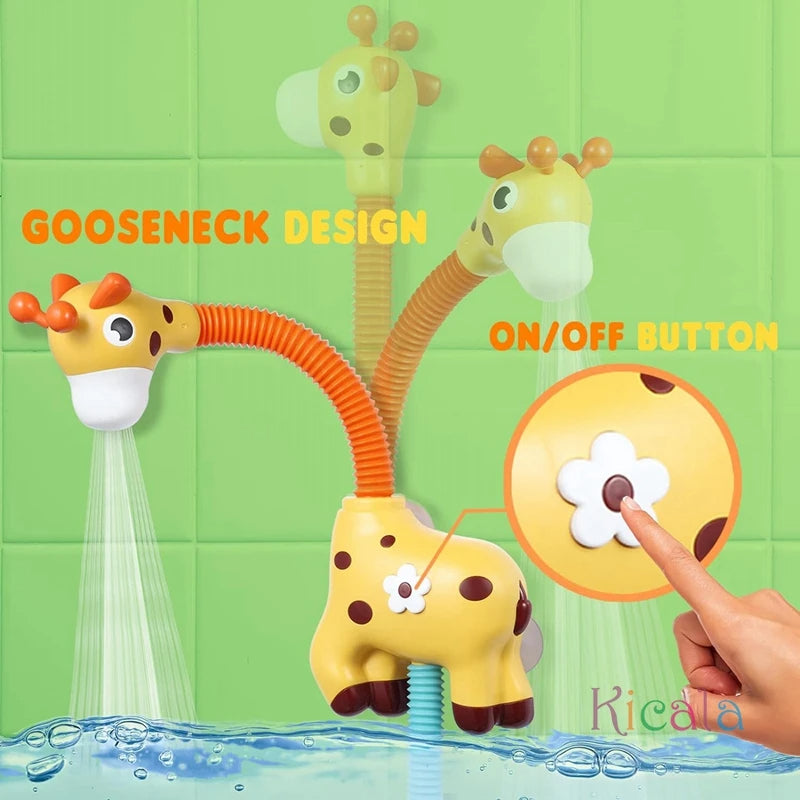 צעצועי אמבטיה לקטנטנים ג 'ירפה משאבת מים חמודה